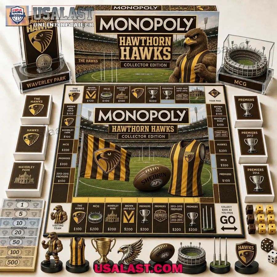 Hawthorn Hawks Collector Edition Monopoly Board Game 2026