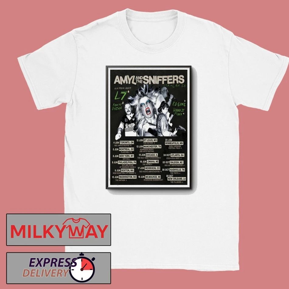 Amyl And The Sniffers USA And Canada 2026 Tour Poster shirt