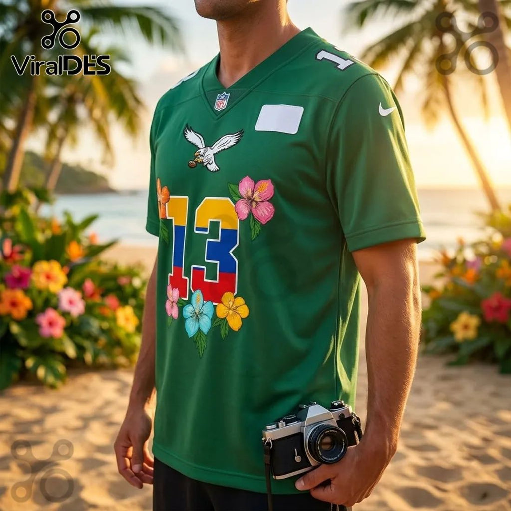 Karol G Tropitour Colombia Floral Football Jersey