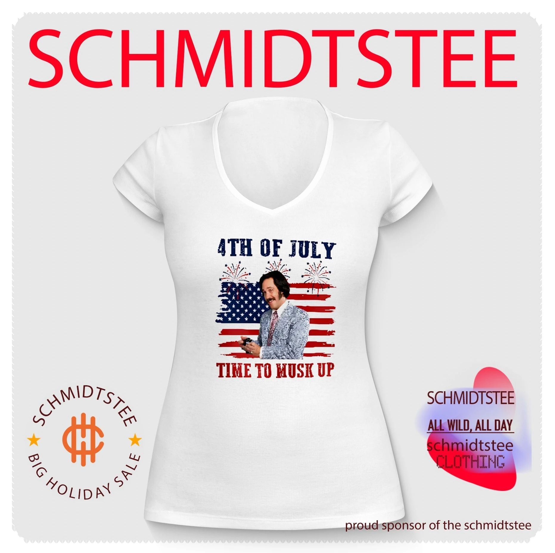 Brian FanBrian Fantana Time To Musk Up Anchorman 4th of July shirt