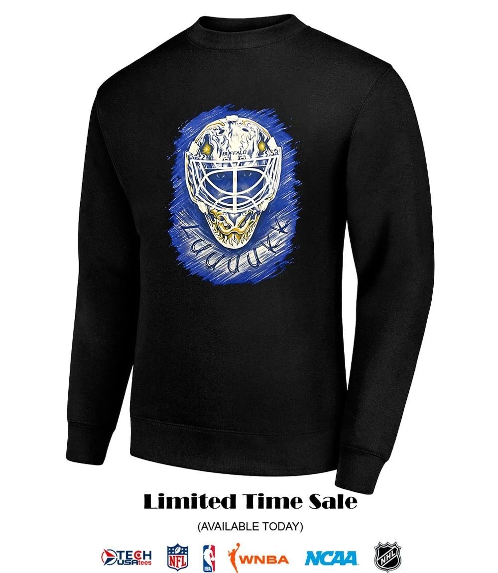 LUUUUUKK Buffalo Sabres Ukko-Pekka Luukkonen goalie mask shirt