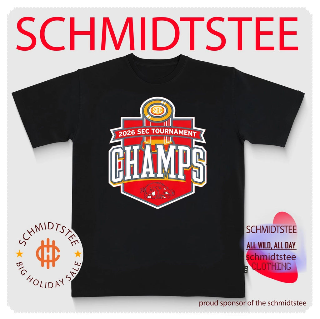 Arkansas Razorbacks SEC Tournament Champs 2026 logo shirt