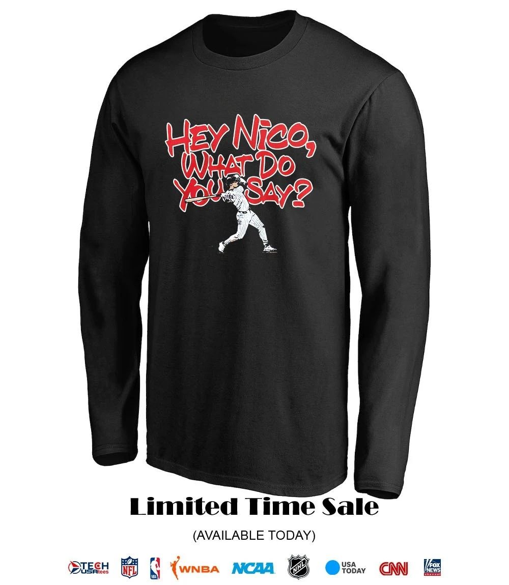 Chicago Cubs Nico Hoerner what do you say shirt