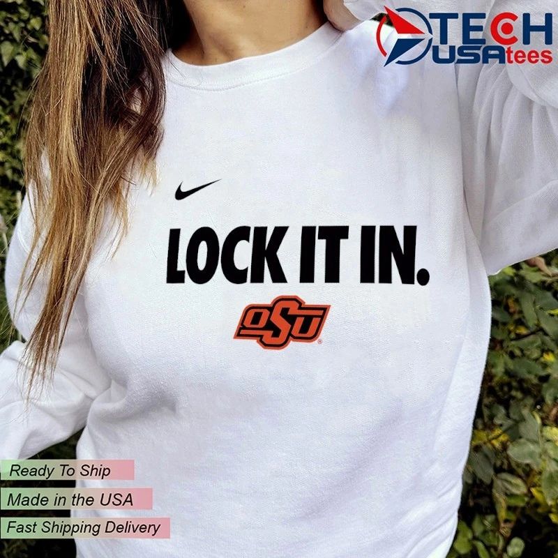 Lock it in Oklahoma State Cowboys 2026 On-Court Bench shirt