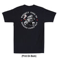 Whiskey Goes In Wisdom Comes Out Funny Monkey Meme (Print On Back) Men's T-Shirt