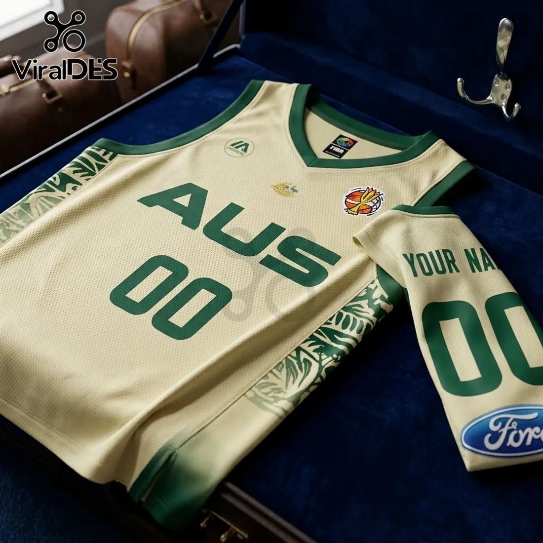Australia Basketball 2026 FIBA Women World Cup Cream Jersey