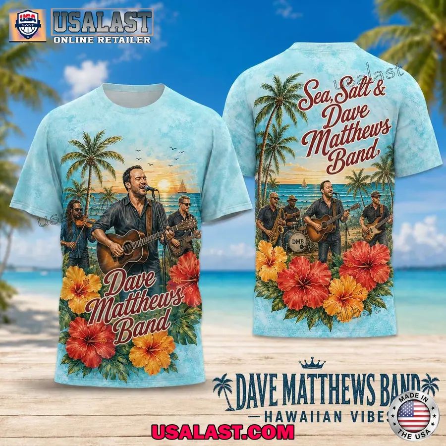 Dave Matthews Band Hawaiian Vibes 3D T-Shirt