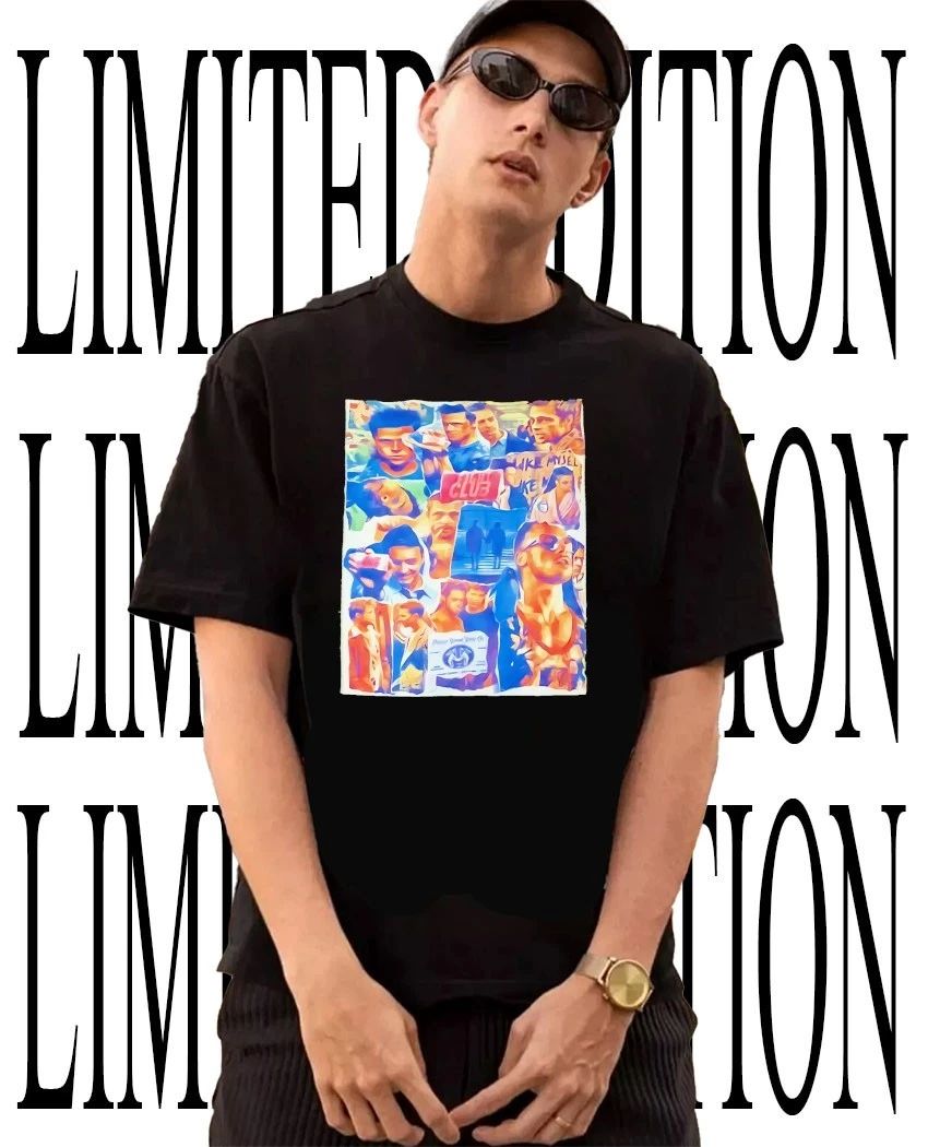 Tyler Durden Fight Club collage shirt