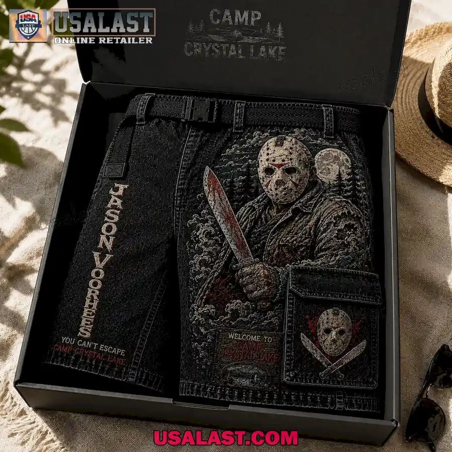 Jason Voorhees Camp Crystal Lake Men Cargo Short