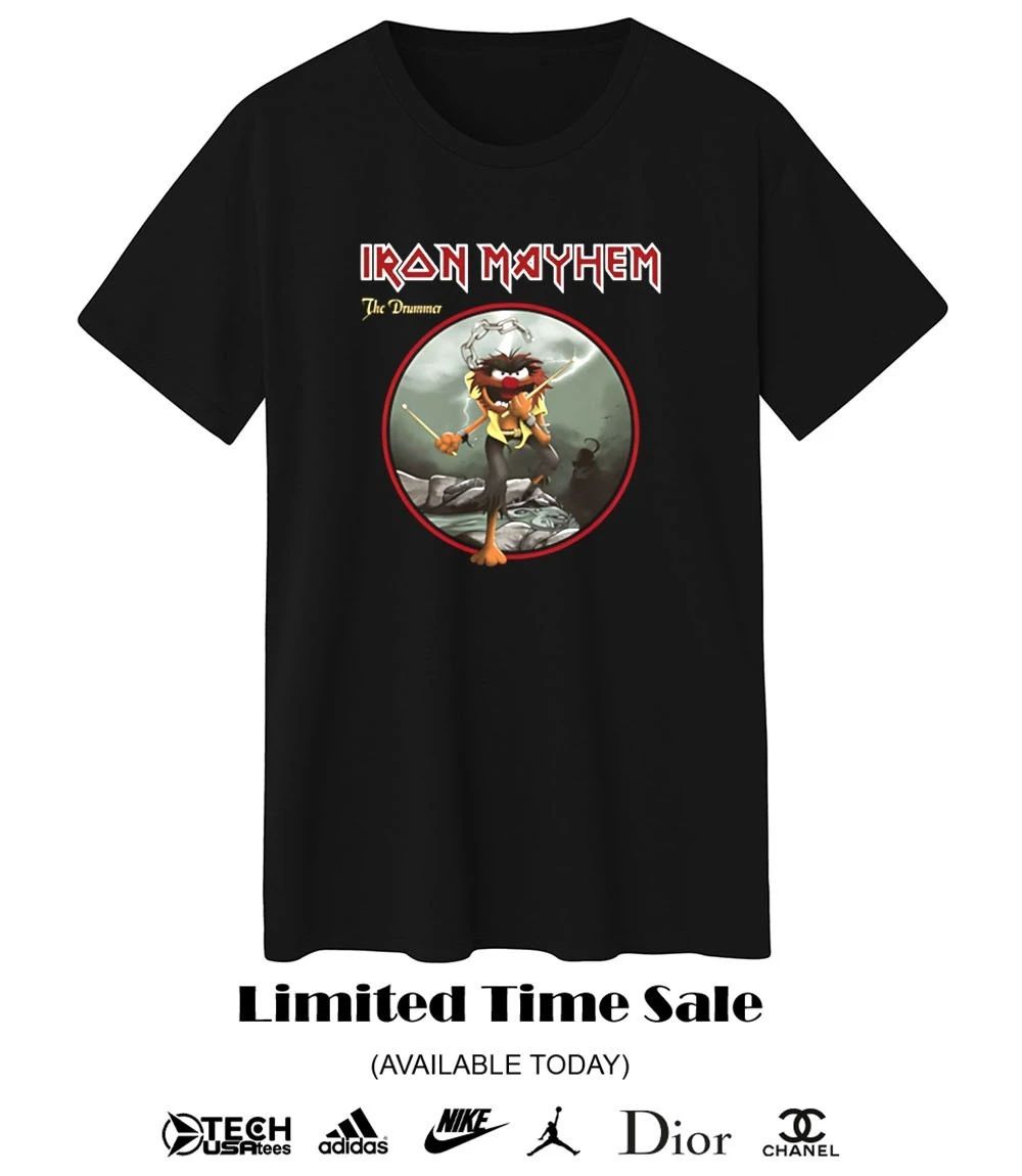 Iron Mayhem Drummer Muppets T-shirt