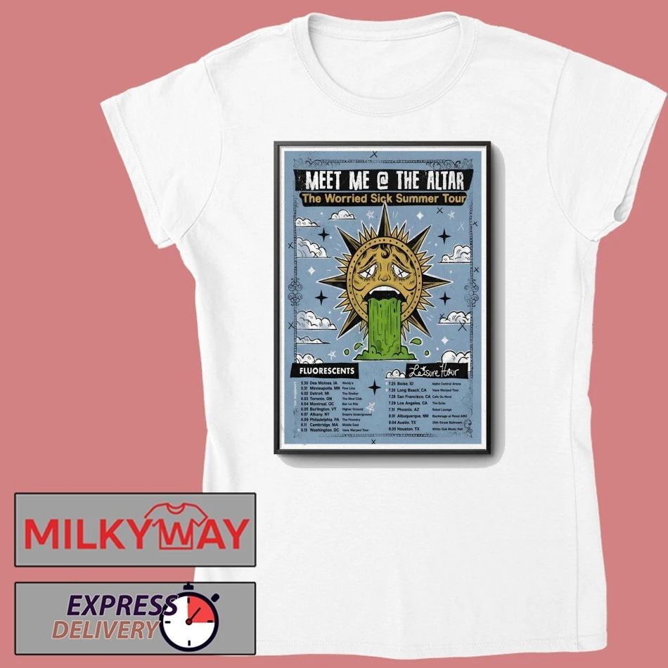 Meet Me @ The Altar The Worried Sick Summer Tour 2026 Poster shirt