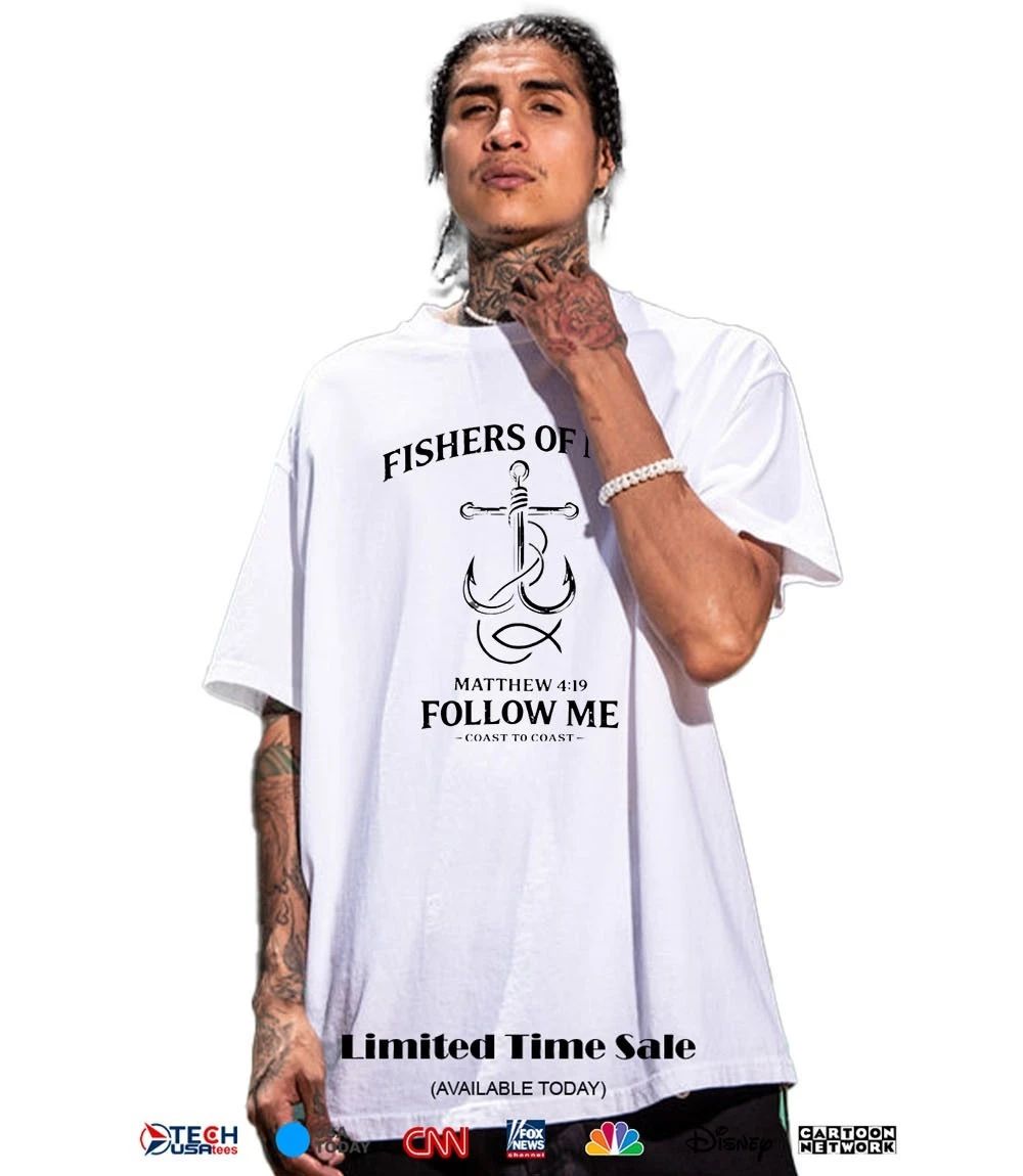 Fishers of men follow me coast to coast shirt