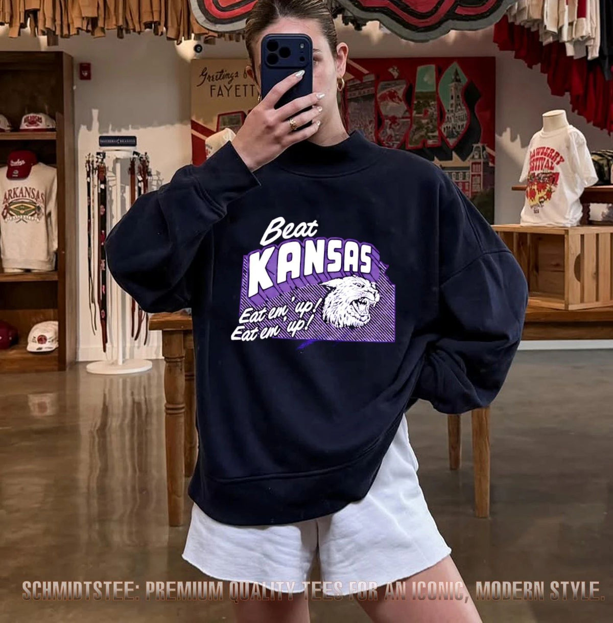 K-State Wildcats Beat Kansas KU Eat em ‘up shirt