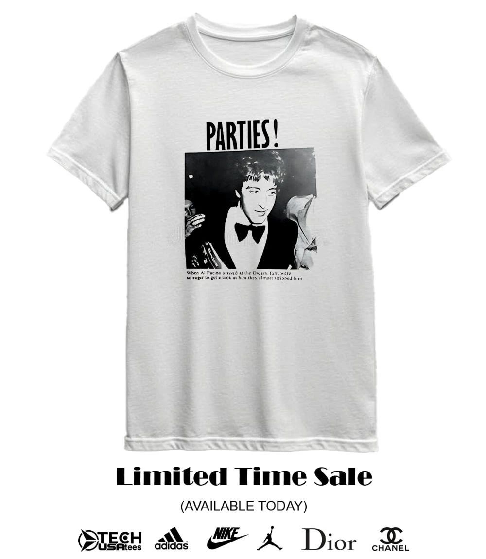 Al Pacino Parties Oscars 1976 shirt
