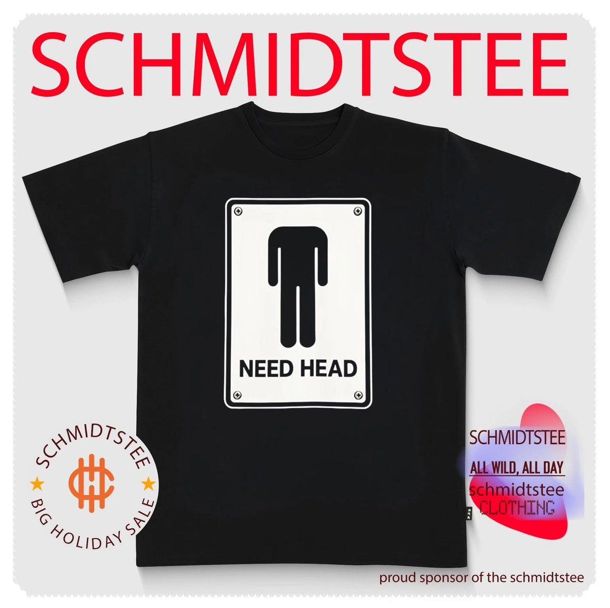 Need Head Minimalist Stick Figure humor shirt
