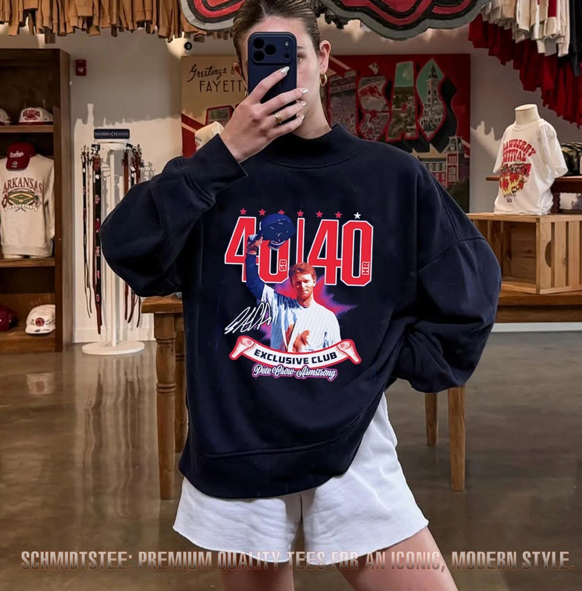 Pete Crow-Armstrong Chicago Cubs 40-40 Club Curtain Call signature shirt