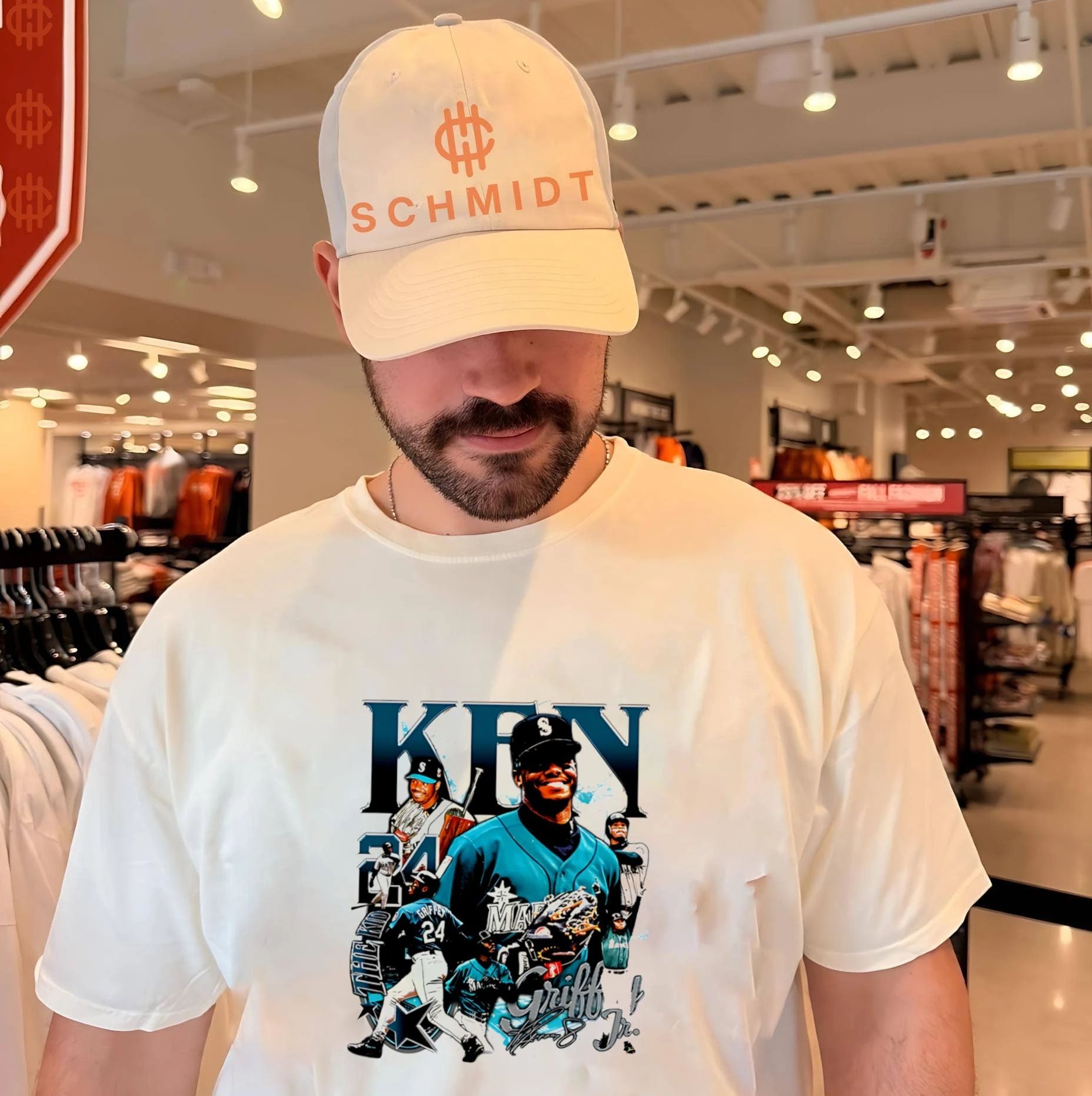 Ken Griffey Jr Seattle Mariners player collage shirt