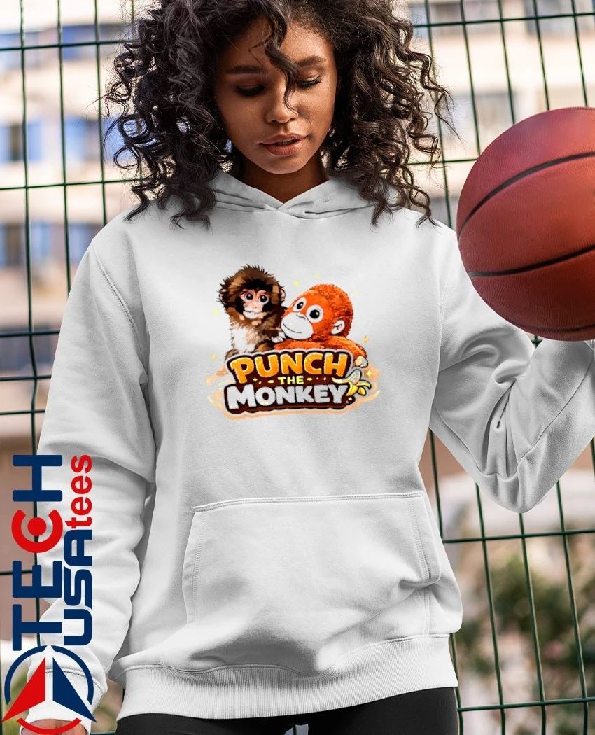 Punch the monkey graphic shirt