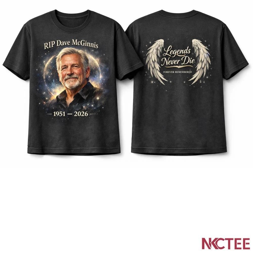 RIP Dave McGinnis 1951–2026 Legacy Never Fades Memorial Graphic wing T-Shirt