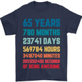 65th Birthday 65 Year Old Mens T-Shirt 100% Cotton