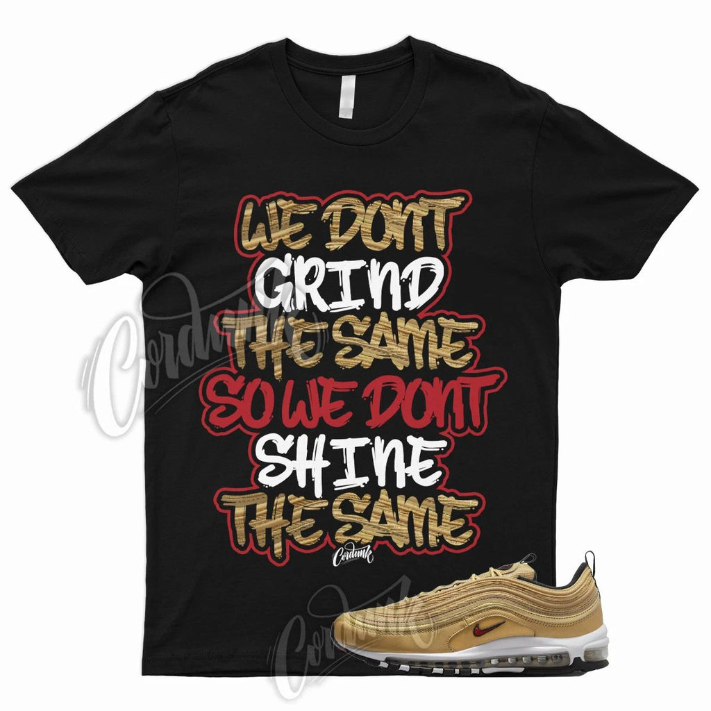 GRIND T Shirt to Match Air Max 97 Gold Bullet 2023 Metallic Varsity Red Metallic