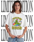 Grinch Sitting on Rainbow Cloud I Came into This World to Do Two Things Piss People Off and Make Smile Which Lucky One Are You shirt