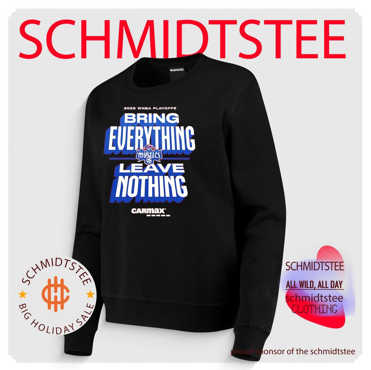 Washington Mystics Bring Everything Leave Nothing 2026 WNBA Playoffs shirt