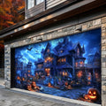 Haunted Halloween Estate Halloween Garage Door Banner