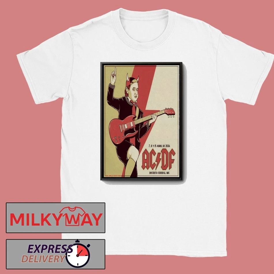 AC DC Estadio GNP Seguros, Mexico City Apr 7 2026 Poster shirt