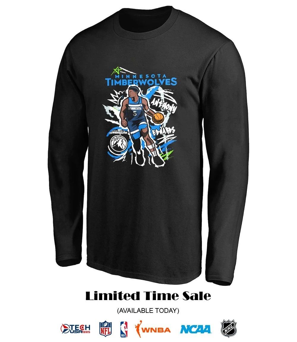 Anthony Edwards Minnesota Timberwolves Basketball graphic shirt