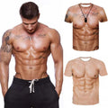 Men Tee Short Sleeve Tops Pullover T-Shirt Round Neck Fashion Casual Funny