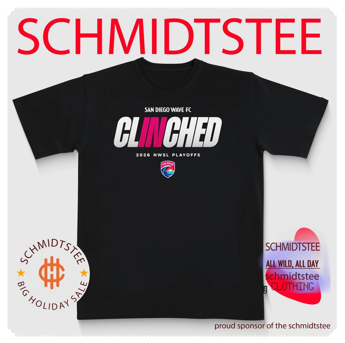 San Diego Wave FC Clinched 2026 NWSL Playoffs shirt