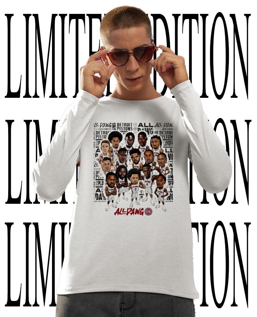 Detroit Pistons Playoffs 2026 All Dawg caricature shirt