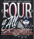Four it All UConn Huskies 2026 NCAA Women’s Basketball Tournament March Madness Final Four shirt