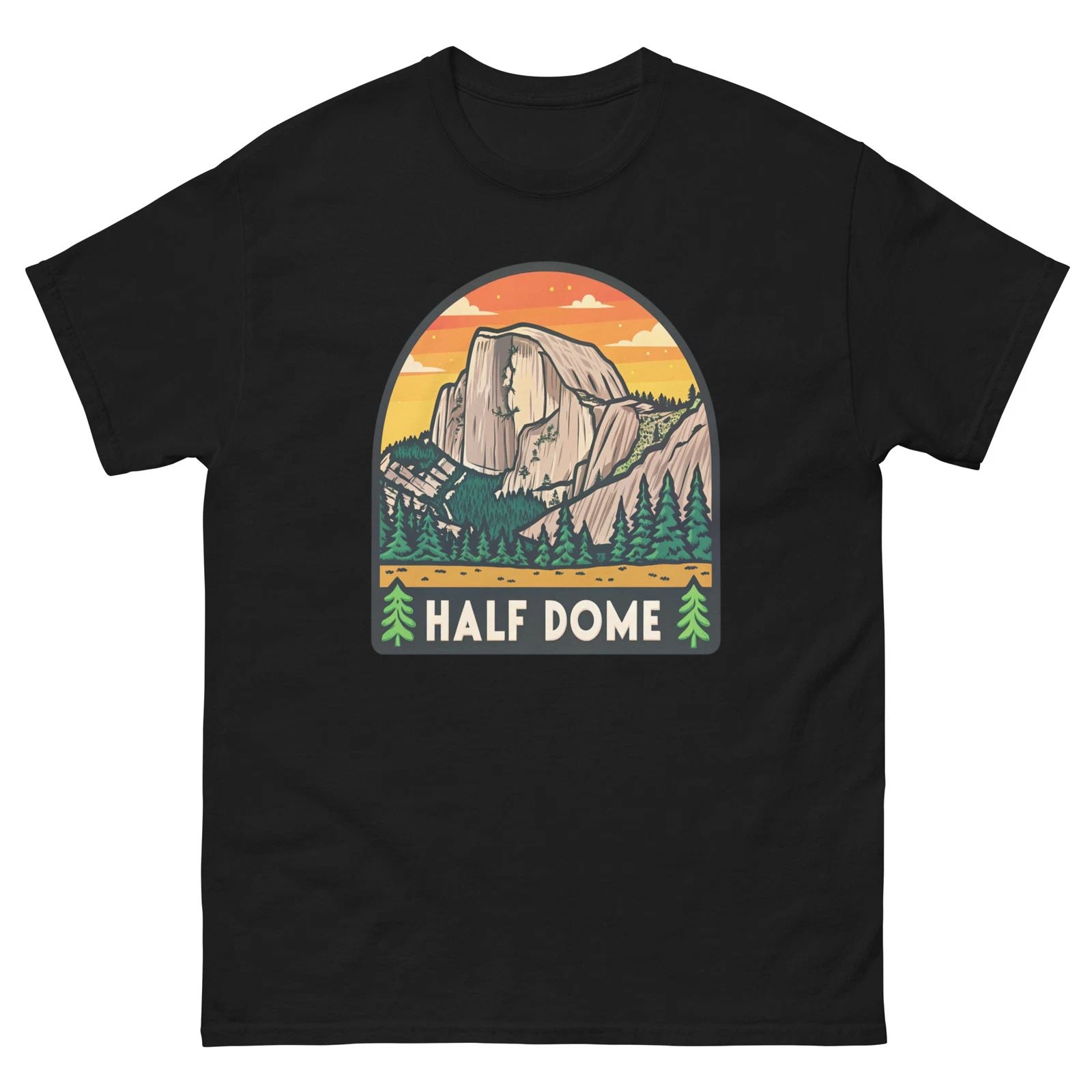 Half Dome Mountain Attraction Landmark Travel T-Shirt