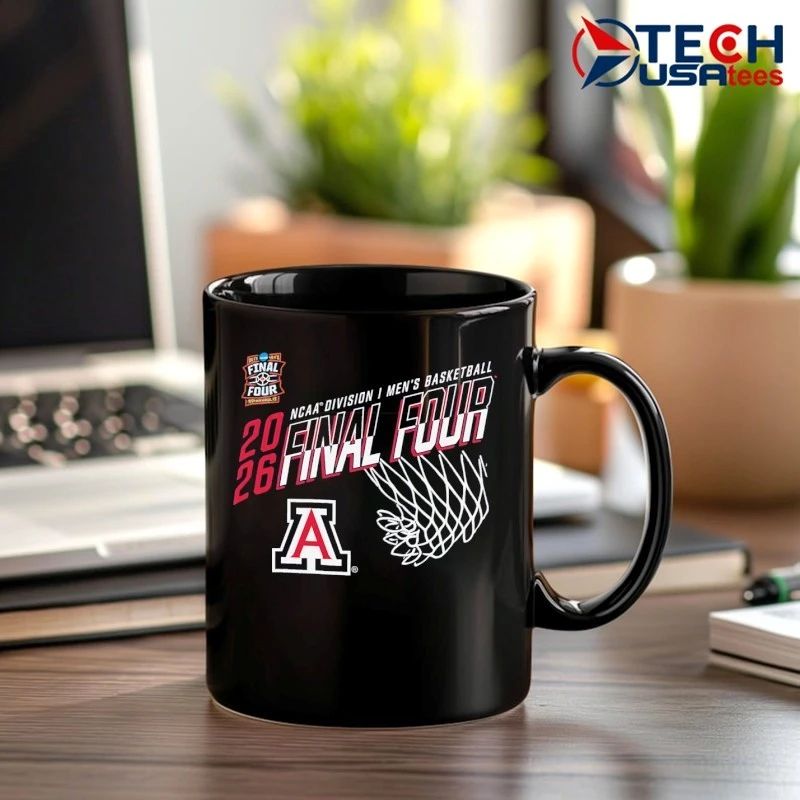 Arizona Wildcats 2026 NCAA Division I Men’s Basketball Final Four Net shirt by shopncaasports