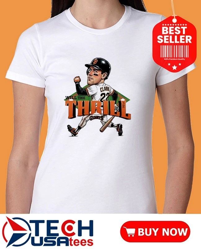 Will The Thrill Clark San Francisco Giants Baseball caricature shirt