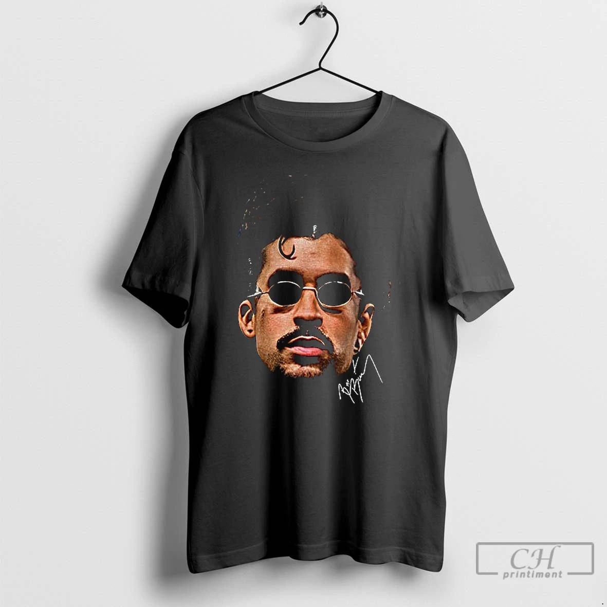 Classic Bad Bunny Big Face Fan Inspired Signature T Shirts