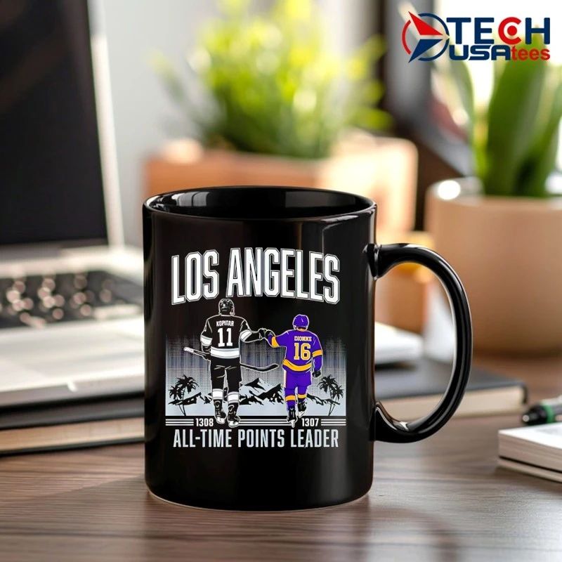 Anze Kopitar and Marcel Dionne Los Angeles All-Time Points Leader shirt