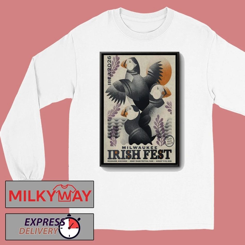 Aug 13-16 2026 Milwaukee Irish Fest In Milwaukee WI On Event Poster shirt