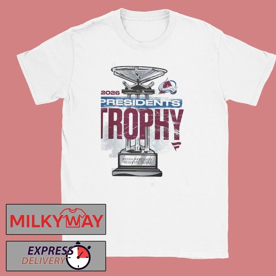 Colorado Avalanche NHL 2026 Presidents Trophy Winner Stanley Cup Playoffs 2026 t-shirts