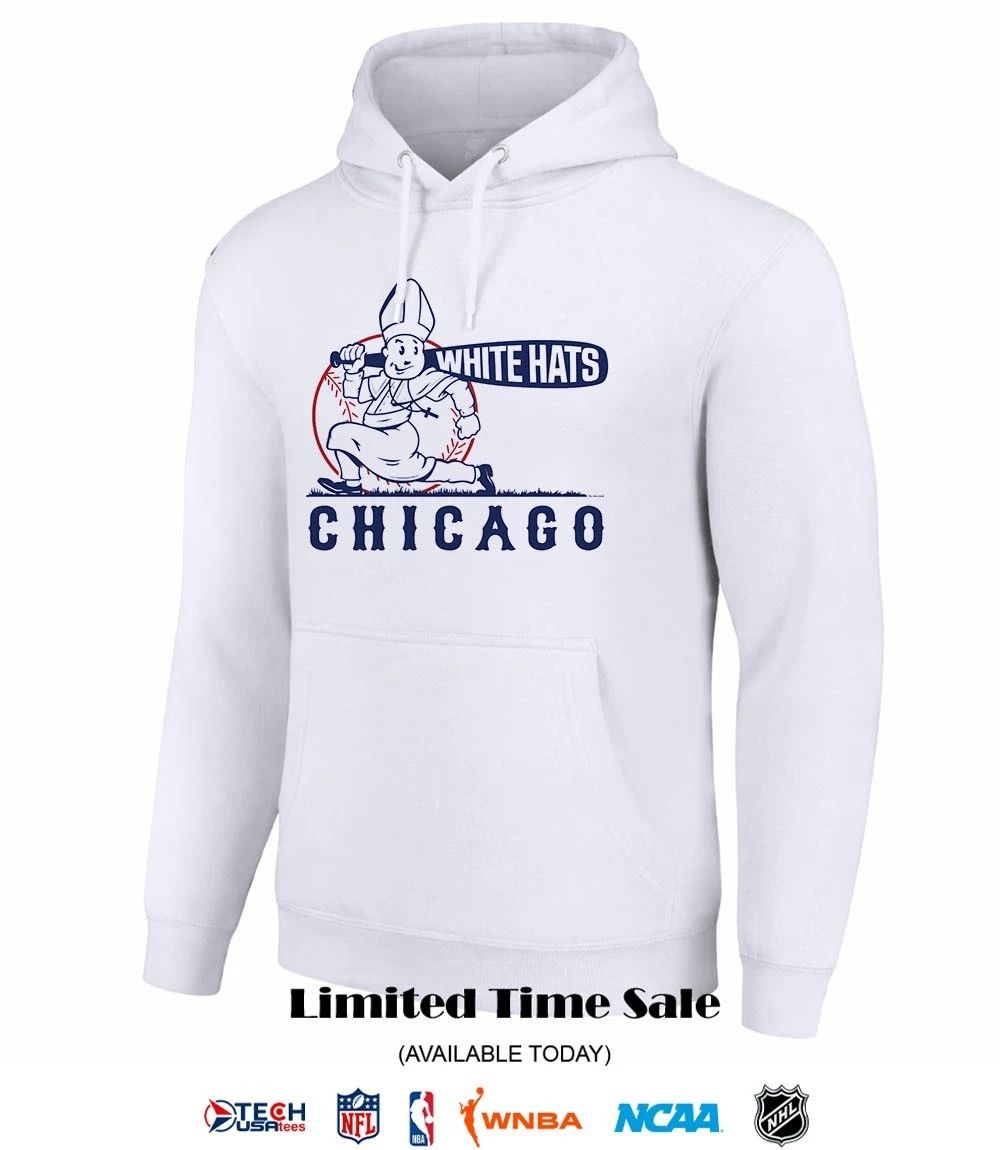 White hats Pope Leo XIV Chicago White Sox shirt
