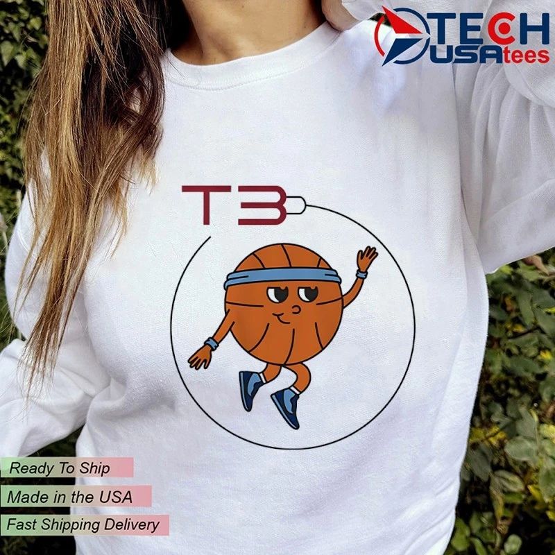 T3 Basketball logo shirt