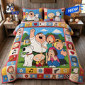 Family Guy Characters Quilted Bedding Set