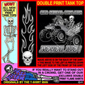 Outlaw Skeleton Off Road Muscle Crusher Monster Truck Fantasy Hot Rod Tank Top