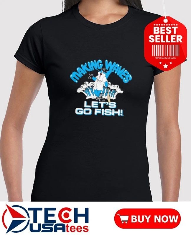 Miami Marlins Billy The Marlin let’s go fish mascot shirt by homage