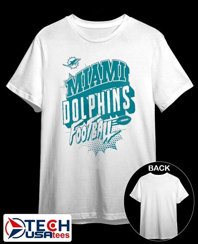 Miami Dolphins Football Natural Action Comic shirt