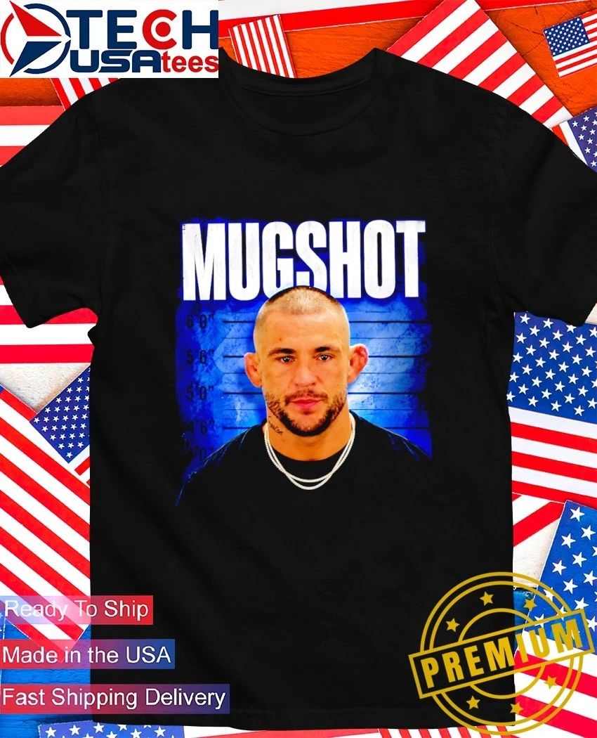 Mugshot Dustin Poirier portrait shirt