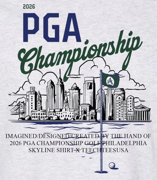 2026 PGA Championship Golf Philadelphia skyline shirt