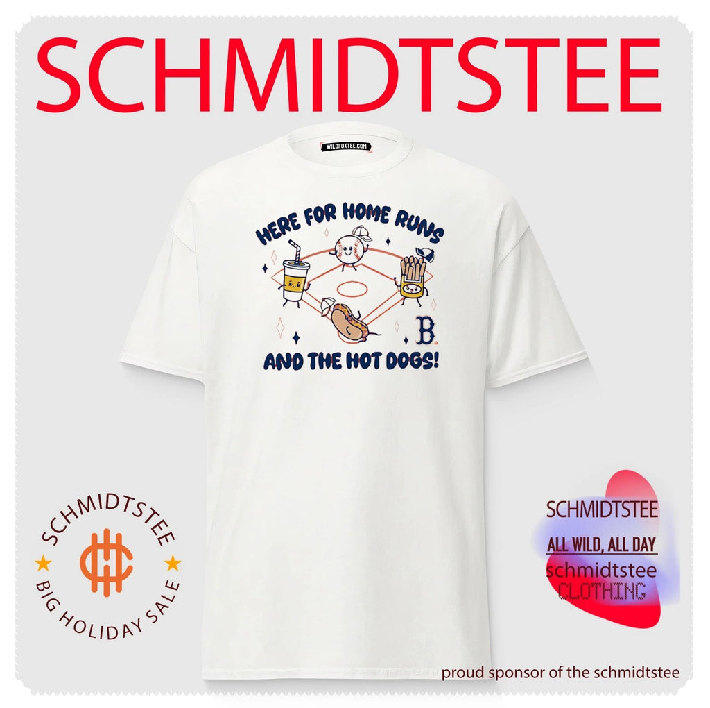Boston Red Sox Snack here for home runs and the hot dogs shirt
